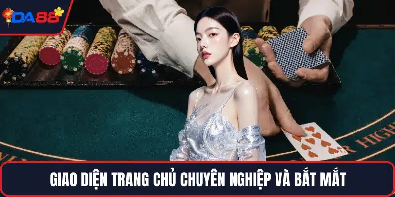 Giao diện trang chủ chuyên nghiệp và bắt mắt