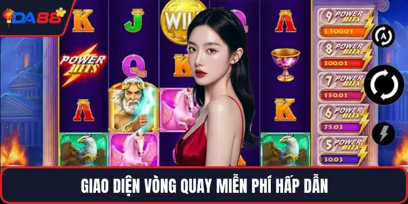 Giao diện vòng quay miễn phí hấp dẫn