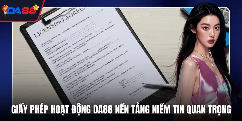 Giấy phép hoạt động DA88