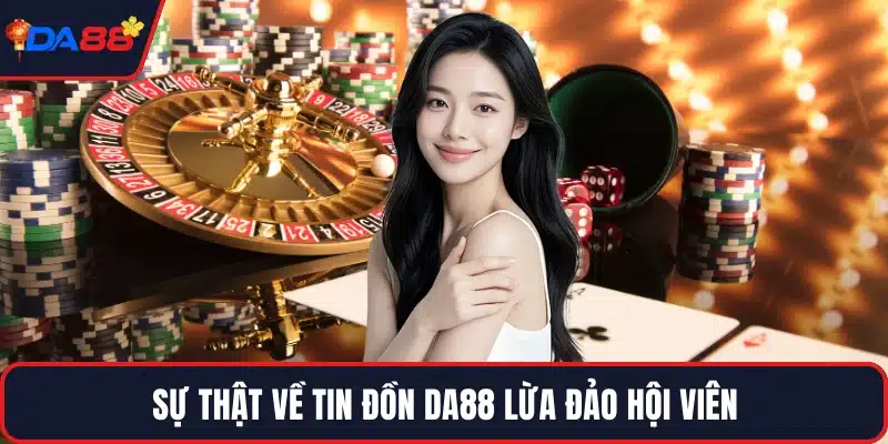 Sự thật về tin đồn DA88 lừa đảo hội viên